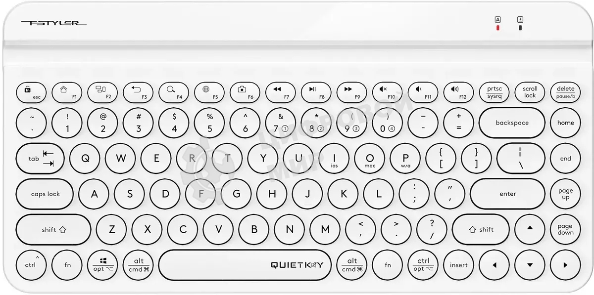 Клавиатура беспроводная A4Tech Fstyler FBK30 белый USB