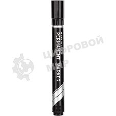 Маркер перманентный Deli Think EU10120, скошенный пишущий наконечник, 2-5мм, черный