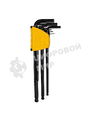 Набор шестигранных ключей с шаром сверхдлинных Deli DL232309H 9 шт Материал CR-V. Спецификация: 1,5,2,2,5,3,4,5,6,8,10мм, пластиковый держатель