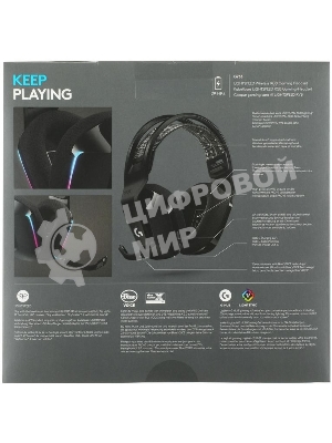 Гарнитура Logitech G733 чёрный, беспроводная, 2.4 ГГц, до 29 ч, LIGHTSYNC RGB