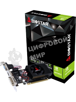 Видеокарта Biostar PCI-E GT730-4Gb D3 LP (GF108) NVIDIA GeForce GT 730 4Gb 128bit GDDR3 700/1333 DVIx1 HDMIx1 CRTx1 HDCP Ret low profile