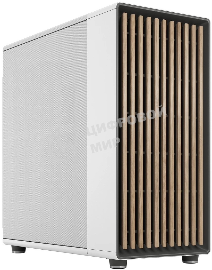 Компьютерный корпус без блока питания Fractal Design North XL, Full-Tower, 3x140мм, 2xUSB-A 3.2 + 1xUSB 3.2 Type-C E-ATX, ATX, mATX, mITX Wood panel, Chalk белый