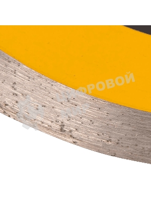 Диск алмазный отрезной Denzel 125 х 22,2 мм, сплошной, супертонкий, горячий пресс, мокрое резание