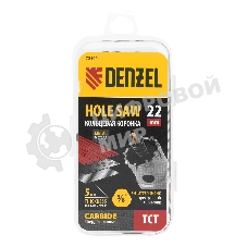 Коронка по металлу Denzel твердосплавная, 22 мм