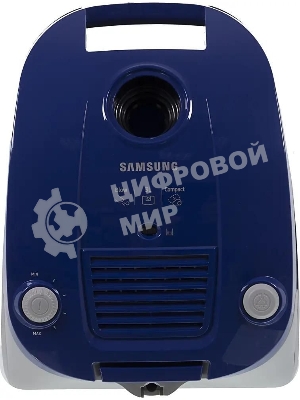 Пылесос Samsung VCC4140V3A синий, 320/1600 Вт, уборка сухая, пылесборник мешок 3 л