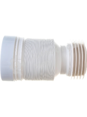 Труба для унитаза гофрированная L 250-460 мм D110 мм