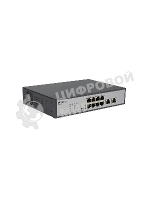 Коммутатор неуправляемый PoE ORIGO Unmanaged Switch 8x1000Base-T PoE, 2x1000Base-T, PoE Budget 120W, Long-range PoE up to 250m, 19