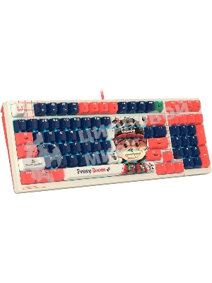 Клавиатура проводная A4Tech Bloody AT98 Proxy Boom USB бежевый/красный