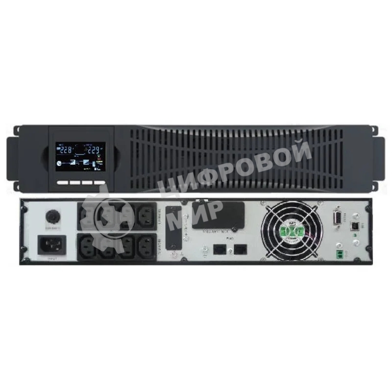 Источник бесперебойного питания он-лайн SNR ELEMENT II 1000ВА/1000Вт (PF-1.0), 1ф:1ф (220-240В), 24В (DC), без АКБ (ток заряда 6А)