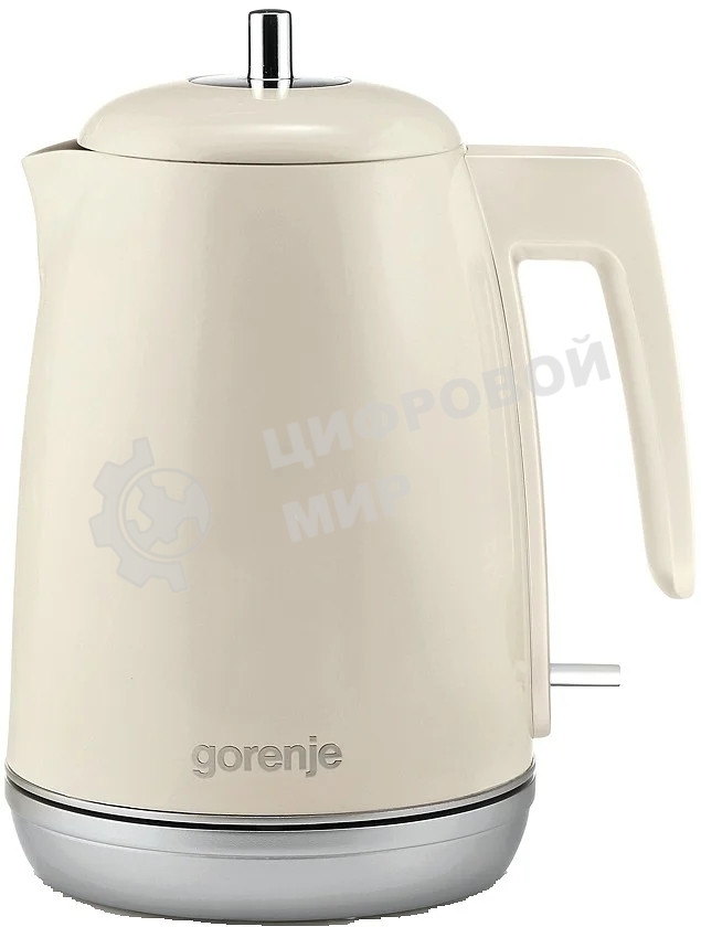 Чайник электрический Gorenje K15RL 1.7 л, 2200 Вт, бежевый (корпус: металл/пластик)