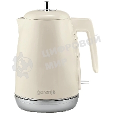 Чайник электрический Gorenje K15RL 1.7 л, 2200 Вт, бежевый (корпус: металл/пластик)