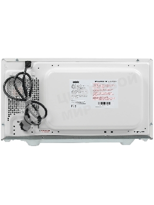 Микроволновая печь BBK 23MWS-927M/W белый, 23 л, 900 Вт, переключатели - поворотный механизм