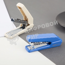 Степлер Deli E0271 Essential N10 (15 листов), ассорти, 50 скоб, закрытый, коробка