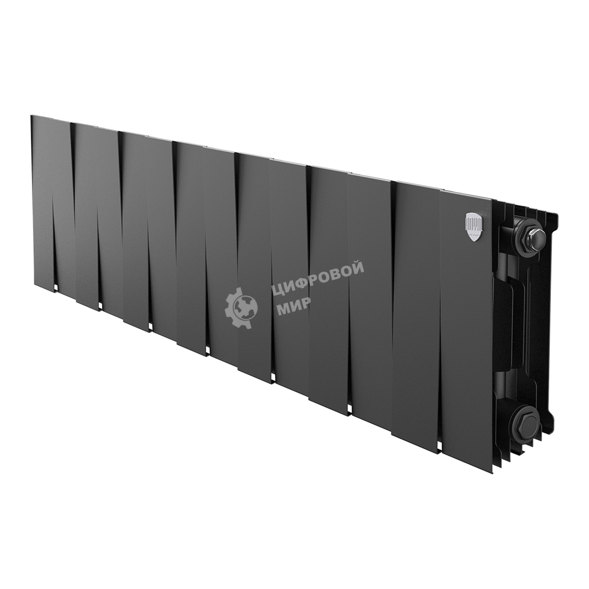 Радиатор биметаллический Royal Thermo PianoForte 200 черный- 14 секц.