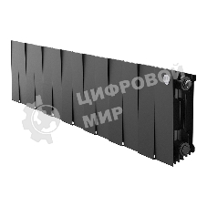 Радиатор биметаллический Royal Thermo PianoForte 200 черный- 14 секц.