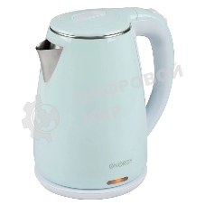 Чайник электрический Energy E-261 1.8 л, двойной корпус, голубой,2200 Вт(164141)