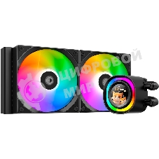 Система жидкостного охлаждения ID-Cooling FX240 LCD (Soc 1851/1700/1200/115X/AM5/AM4, 2x120мм fan, 2000rpm, 27.2 дБ, 300W, PWM 4-pin/5V 3Pin ARGb,Cop) (FX240 LCD)