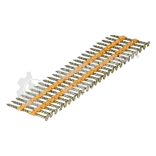 Гвозди Denzel для пнев. нейлера (крашен.), длина - 50 мм, диам. - 2,9 мм, 2000 шт.