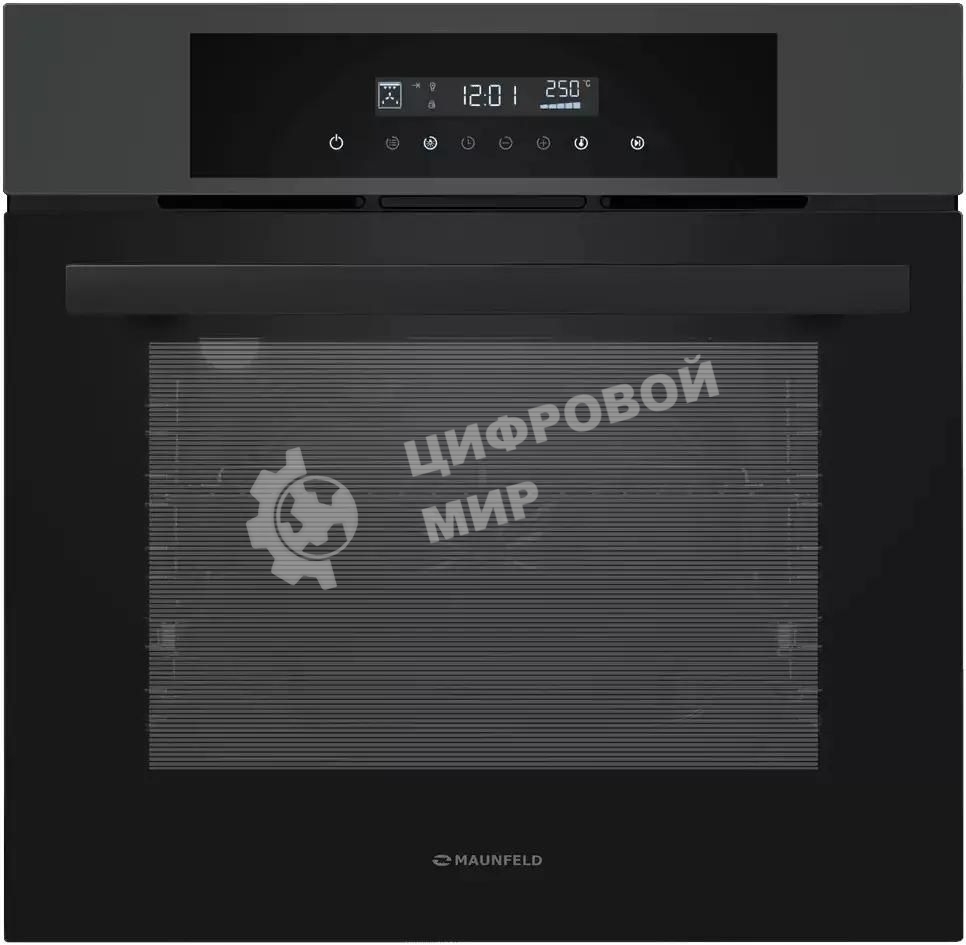 Шкаф духовой электрический Maunfeld AEOD60103G1, 60л, дверца с 3 стеклами, графит