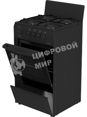 Плита газовая Darina S GM 441 001 At антрацит/черный, конфорок 4 шт, духовка 50 л, 50 см x 85 см x 51 см
