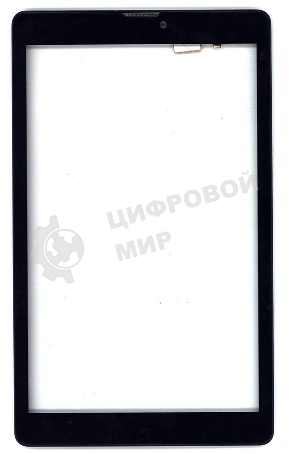 Сенсорное стекло (тачскрин) для Irbis TZ84, черное с рамкой