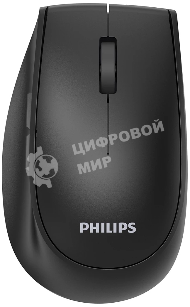Мышь беспроводная Philips SPK7627 черный, 1600 dpi, радиоканал, Bluetooth, USB, кнопки - 5
