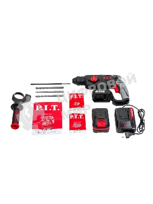 Перфоратор P.I.T. PBH20H-22B/1 патрон:SDS-plus уд.:1.8Дж аккум. (кейс в комплекте)