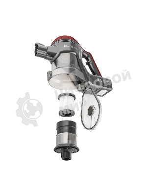 Пылесос вертикальный Zelmer STICK ZSVC511DF черный/красный, питание от аккумулятора, 130 Вт, уборка сухая, пылесборник 0.8 л