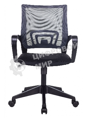 Кресло Бюрократ CH-695N/DG/TW-11 серый/черный, сетка, 120 кг, механизм качания