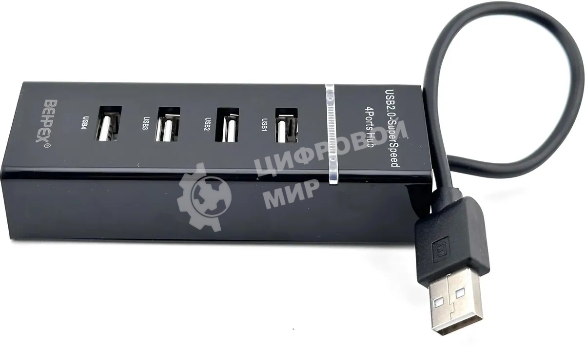 Разветвитель USB 2.0 BPH-920 4порт. черный