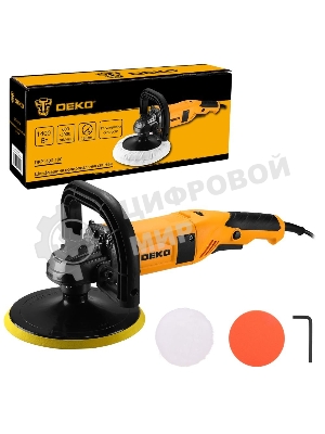 Шлифмашина полировальная сетевая DEKO DKP1400-180, 180мм, 1400 Вт