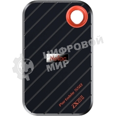 Внешний SSD Netac ZX20 II, 1TB, USB 3.2 Gen 2x2 Type-C, R/W 2000/1800, черный