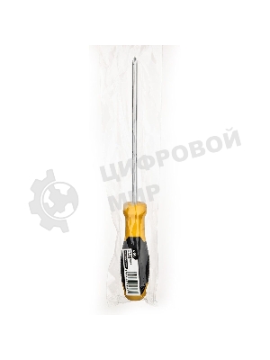 Крестовая отвертка Deli DL635150 PH1x150мм CR-V, Двухкомпонентная ручка. Хромированная.