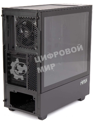 Компьютерный корпус Hiper PB81 черный без БП ATX 3x120мм 2xUSB2.0 2xUSB3.0 audio bott PSU