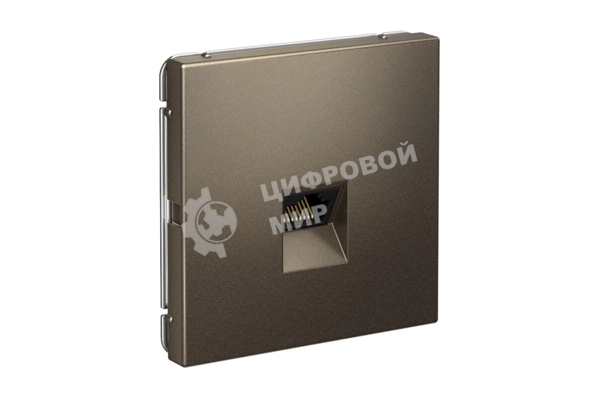 Розетка компьютерная SE GAL000683 ArtGallery RJ45 кат.5E механизм мокко