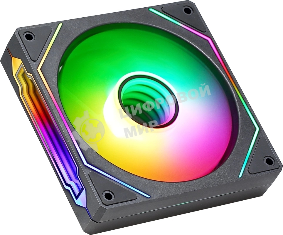 Вентилятор для корпуса Aerocool/Formula Floe 12BK ARPW ARGb черный, 120 мм, 1500 об/мин, 26.8 дБ, 4 pin