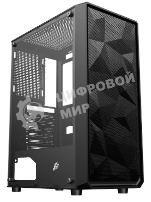 Компьютерный корпус 1STPLAYER FD3 Black, ATX, 4x120мм LED fans inc.