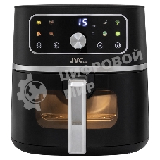 Аэрогриль JVC JK-MB055 черный, 1750 Вт, 5.5 л, электронное управление, 8 программ