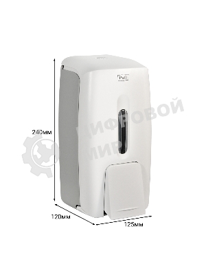 Дозатор для жидкого мыла пластик Puff-8120 белый, 0,8 л