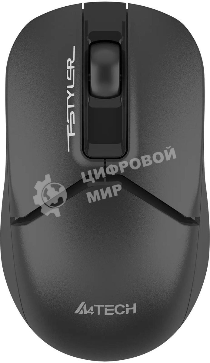Мышь беспроводная A4Tech Fstyler FG12S черный, 1200 dpi, радиоканал, USB, кнопки - 3