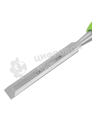 Долото-стамеска Сибртех, 14 мм, двухкомпонентная рукоятка