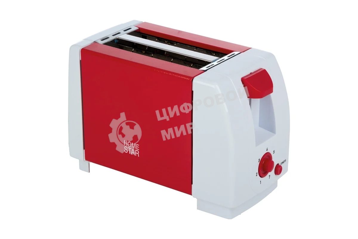 Тостер Homestar HS-2002, 750 Вт, коралл