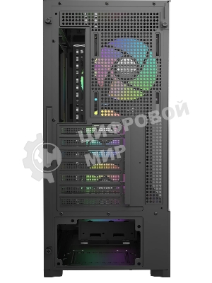 Корпус Ocypus Delta C70 BK ARGB, Midi-Tower, чёрный, 4 x 120 мм