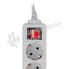 Сетевой фильтр PC Pet AP01006-3-GR 3 м, 5 розеток, серый