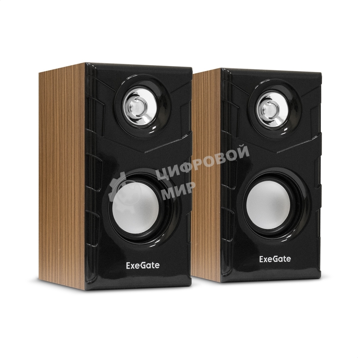 Акустическая система 2.0 ExeGate EX289694RUS Tango 316 (питание USB, 2х3Вт (6 Вт RMS), 80-20000Гц, дерево)