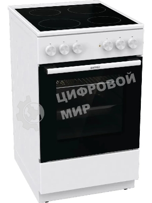 Плита электрическая Gorenje GEC5A41WG белый, конфорок 4 электрических, духовка 62 л, 50 см x 85 см x 59.4 см