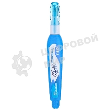 Ручка корректор Deli EH10590 голубой, корпус белый 3мл, дисплей картонный