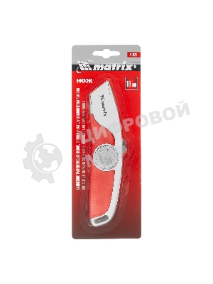 Нож Matrix, выдвижное трапецивидное лезвие, эргономичная двухкомпонентная рукоятка