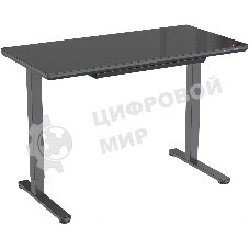 Стол игровой Cactus CS-EGD-BBK столешница стекло черный, каркас черный