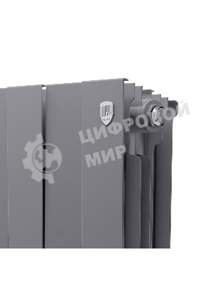Радиатор биметаллический Royal Thermo PianoForte 500 серебристый - 8 секц.